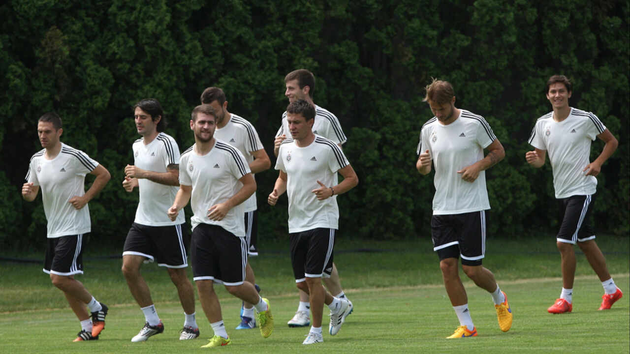 Trening fudbalera Partizana