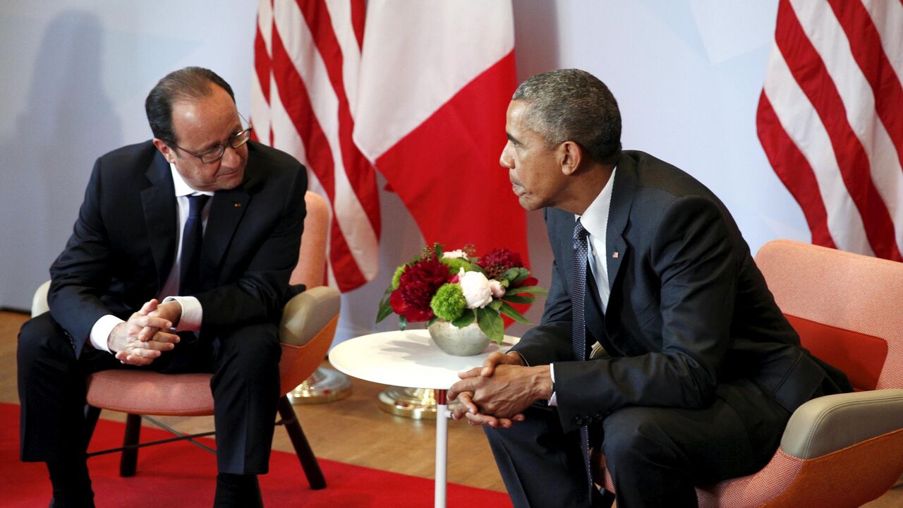 Fransoa Oland i Barak Obama