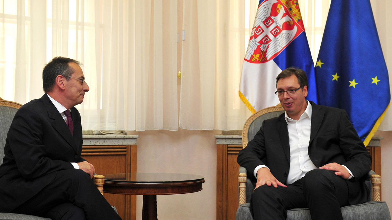 Aleksandar Vučić i Mateo Patrone