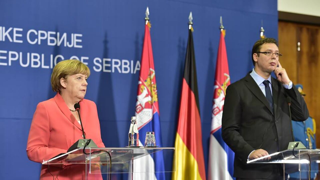 Angela Merkel i Aleksandar Vučić