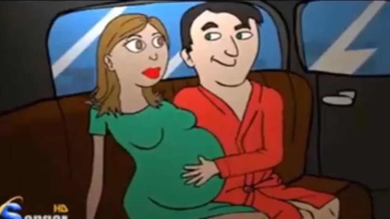 Animacija muža i trudne žene