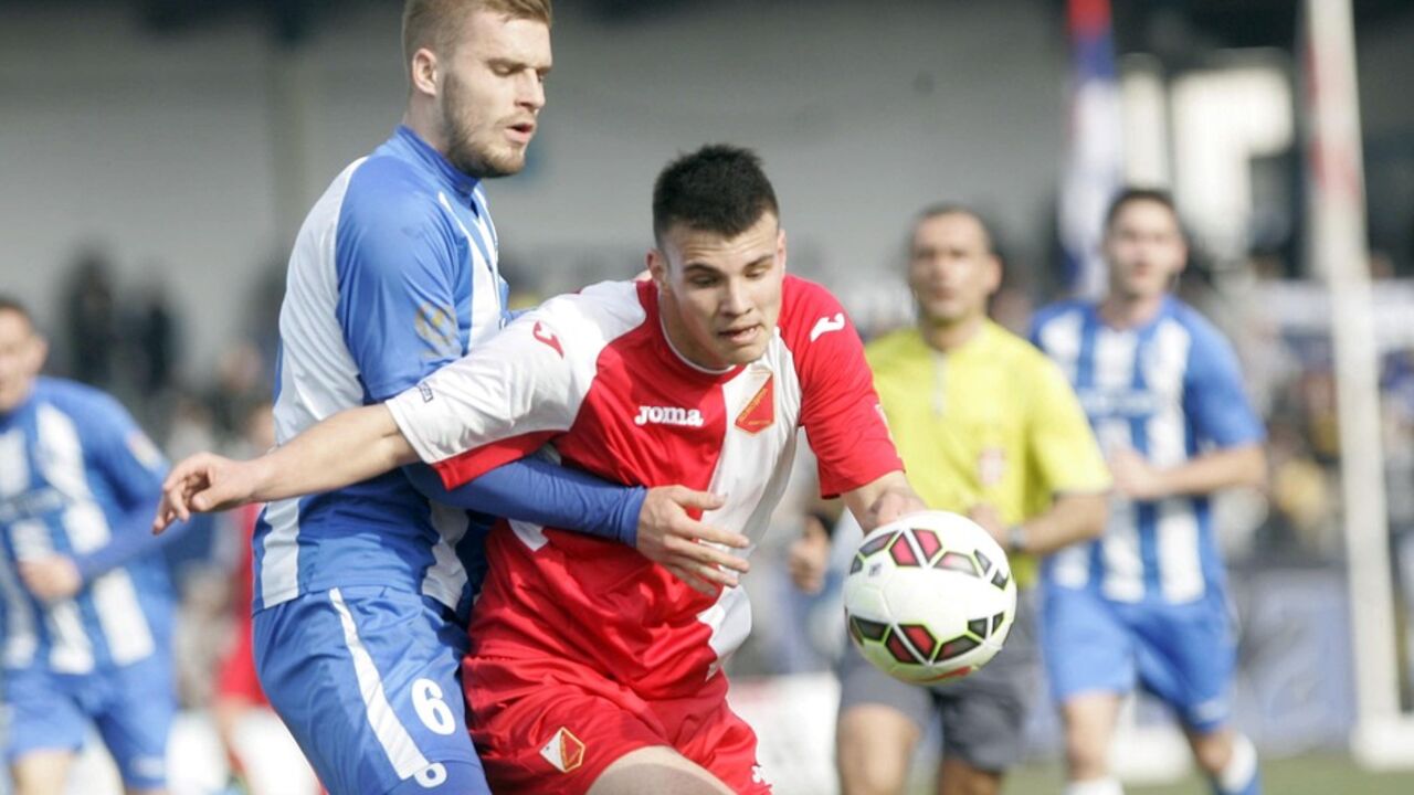 Bogdan Planić na meču protiv Vojvodine