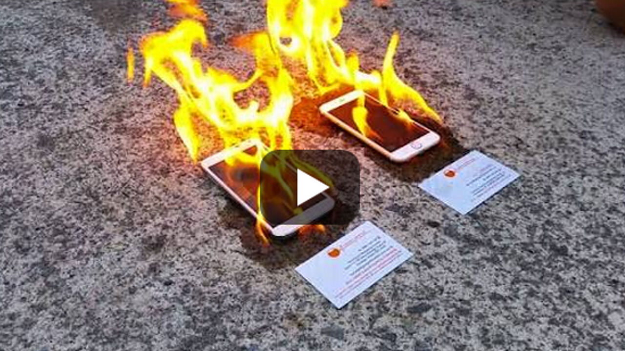 Zapaljeni telefoni