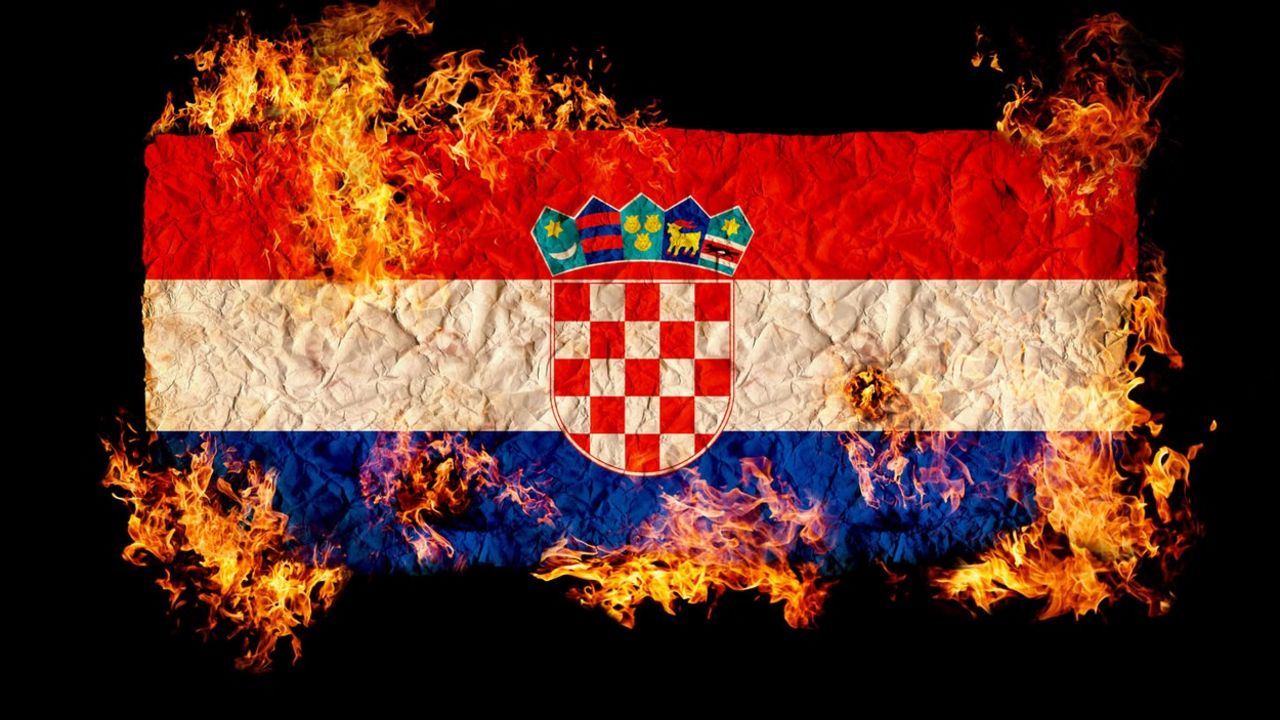 Spaljivanje hrvatske zastave