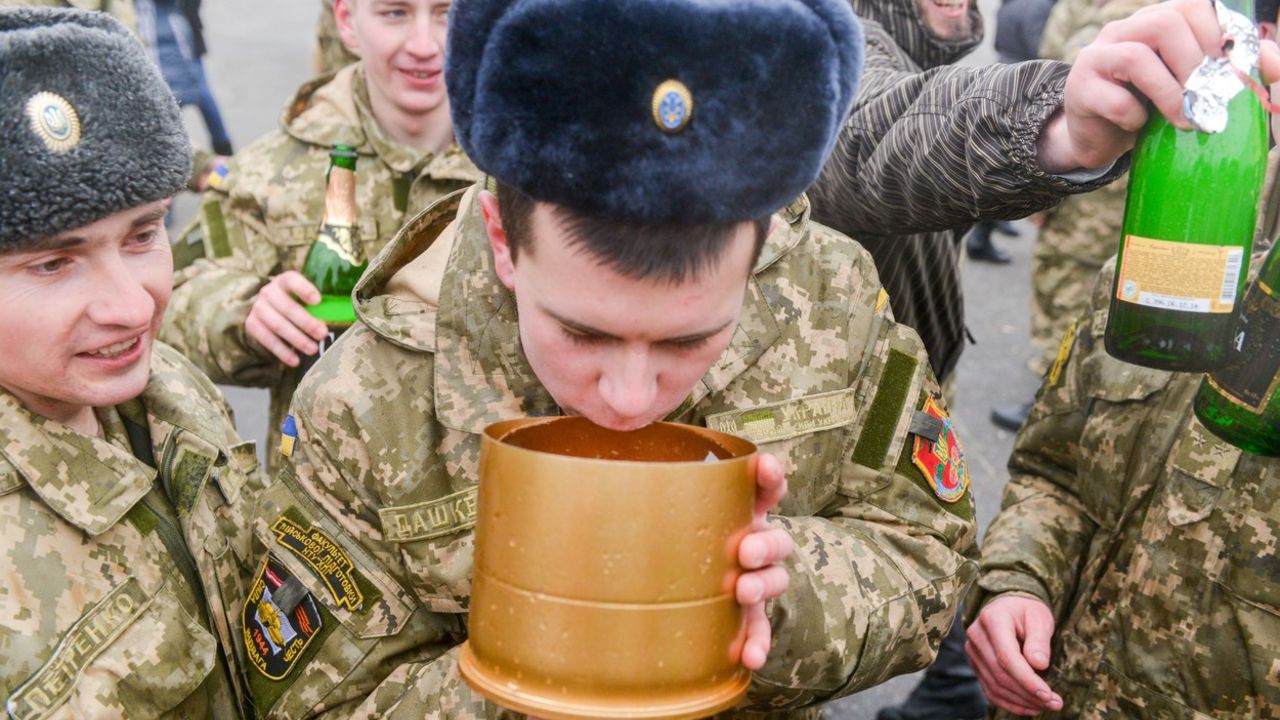 Pijani ukrajinski vojnici
