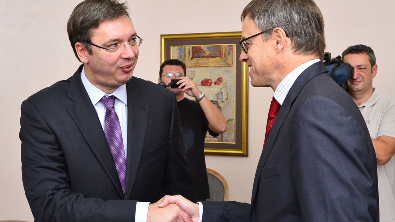 Aleksandar Vučić i Aksel Ditman