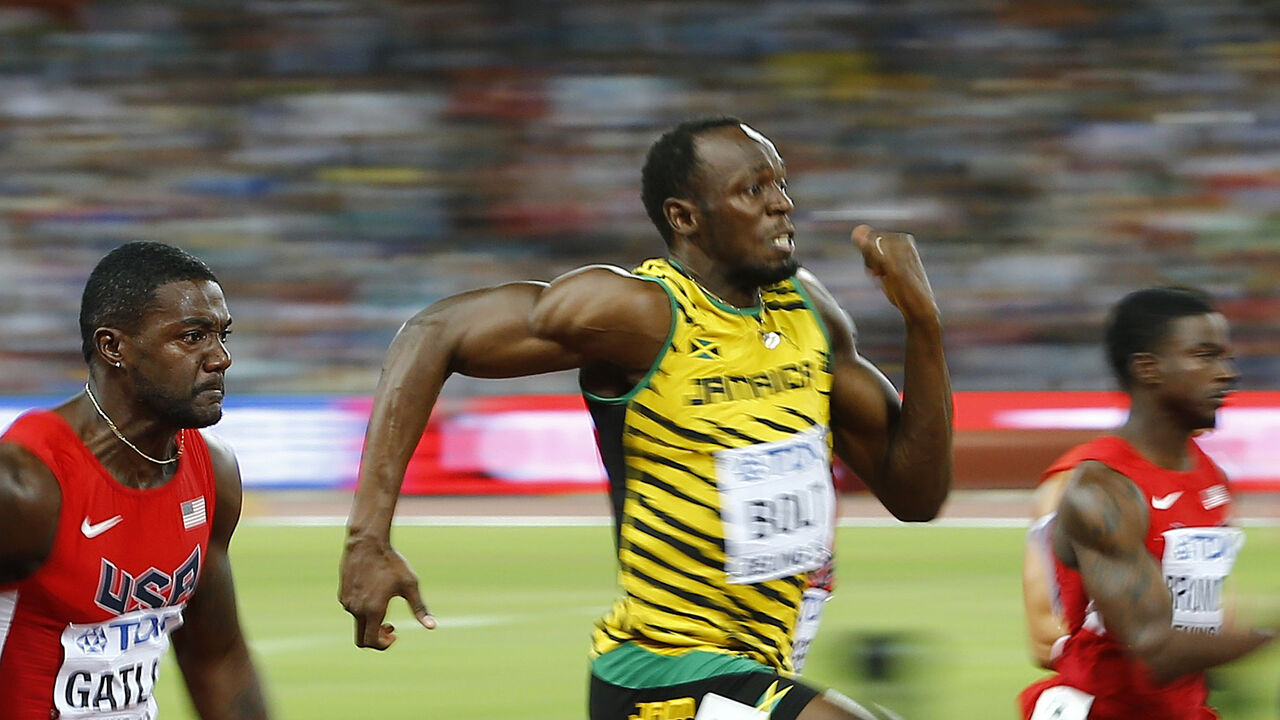 Jusein Bolt ispred Getlina i Bromela