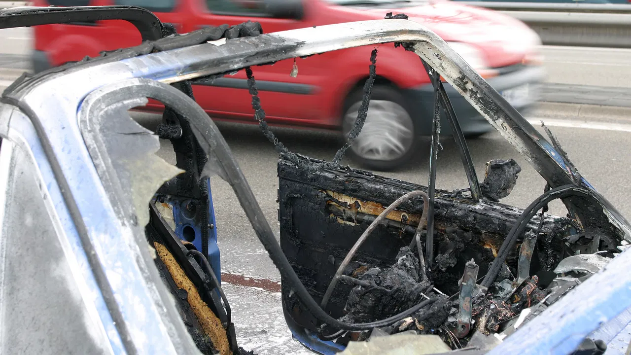 zapaljen automobil