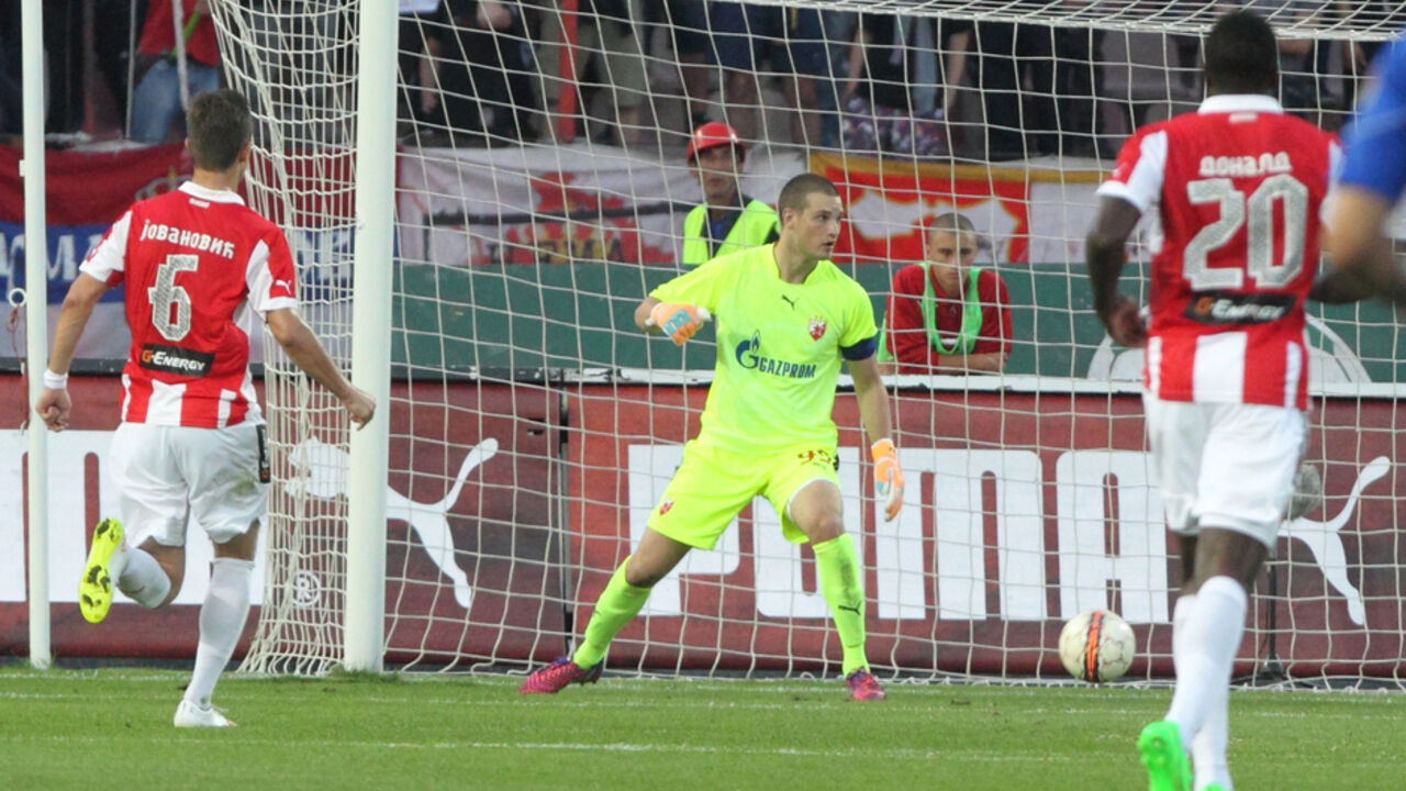 Predrag Rajković na golu Crvene zvezde
