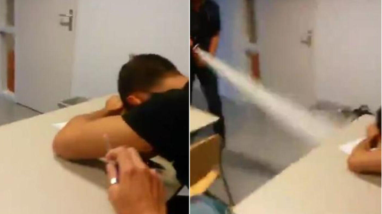 Učenik zaspao u učionici