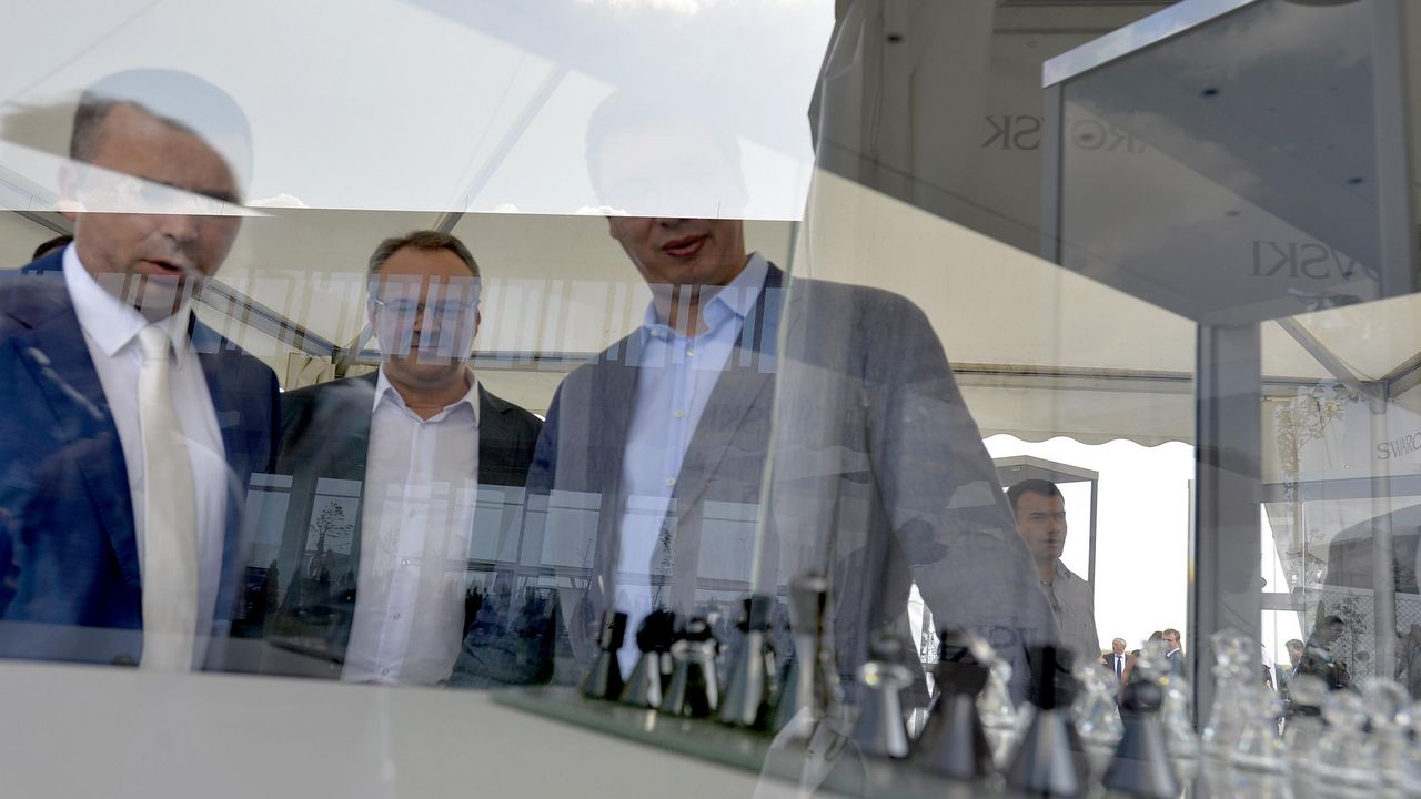 Aleksandar Vučić na otvaranju Svarovskog