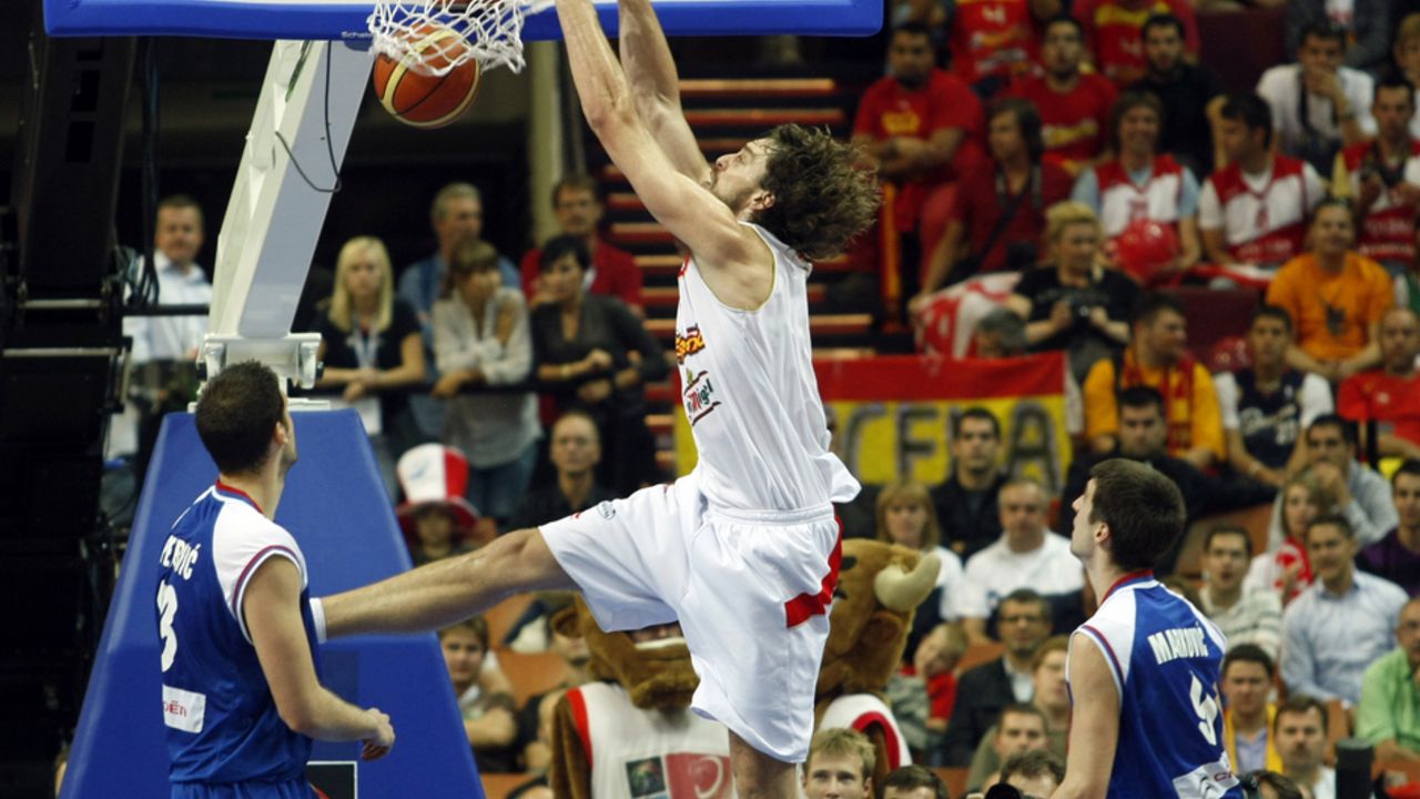 Pau Gasol na meču sa Srbijom na Evropskom prvenstvu u Poljskoj 2009. godine