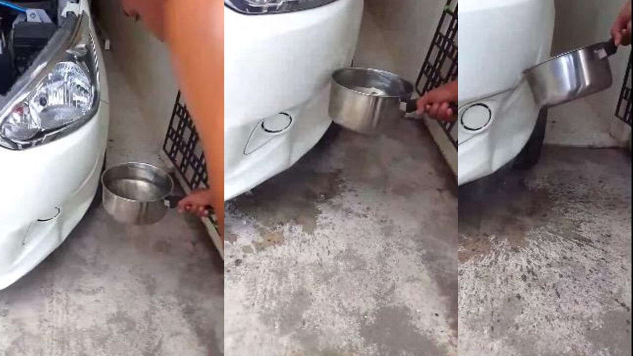 Polivanje automobila ključalom vodom