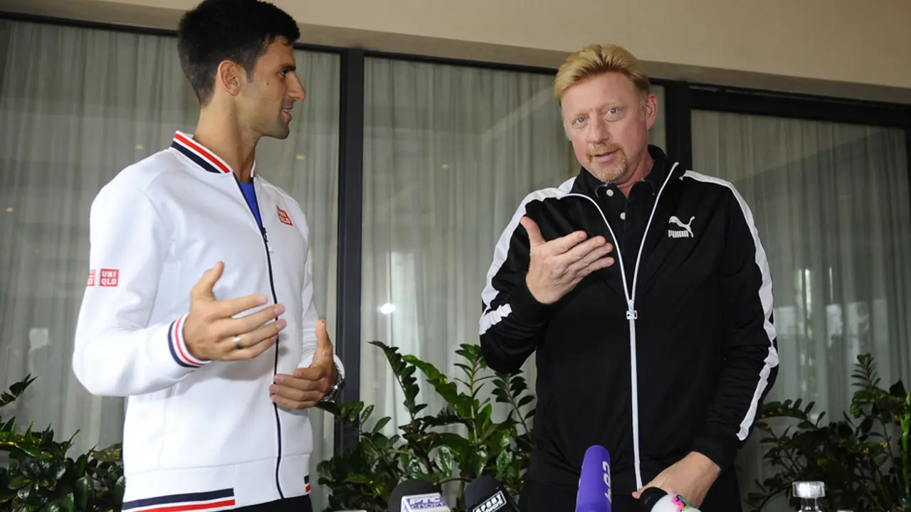 Novak Đoković i Boris Beker