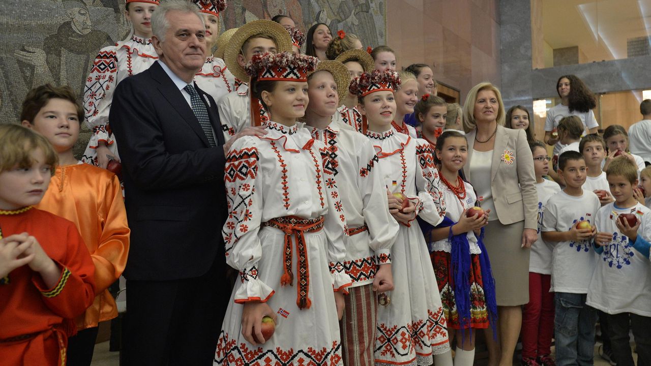 Predsednik Srbije na Međunarodnom susretu dece Evrope "Radost Evrope"