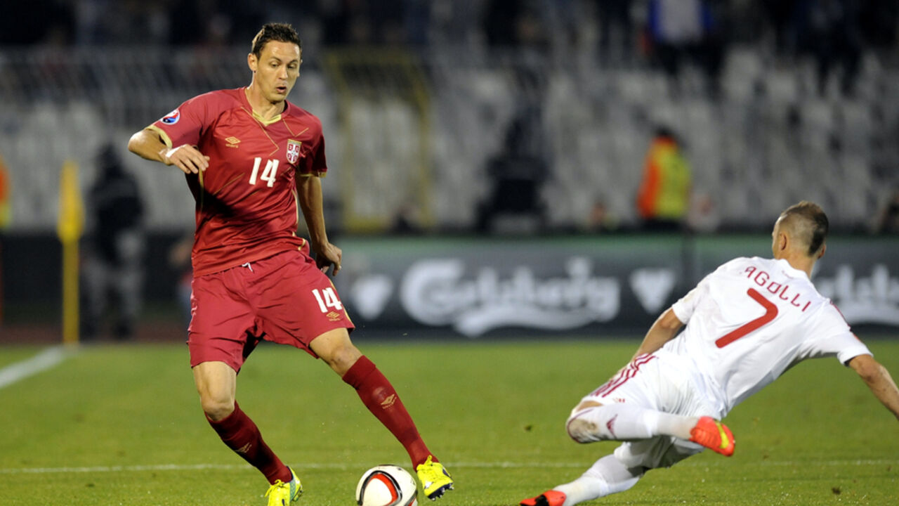  Nemanja Matić u duelu Srbije i Albanije u Beogradu