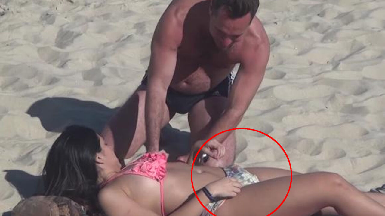 Sunčanje i iznenađenje na plaži