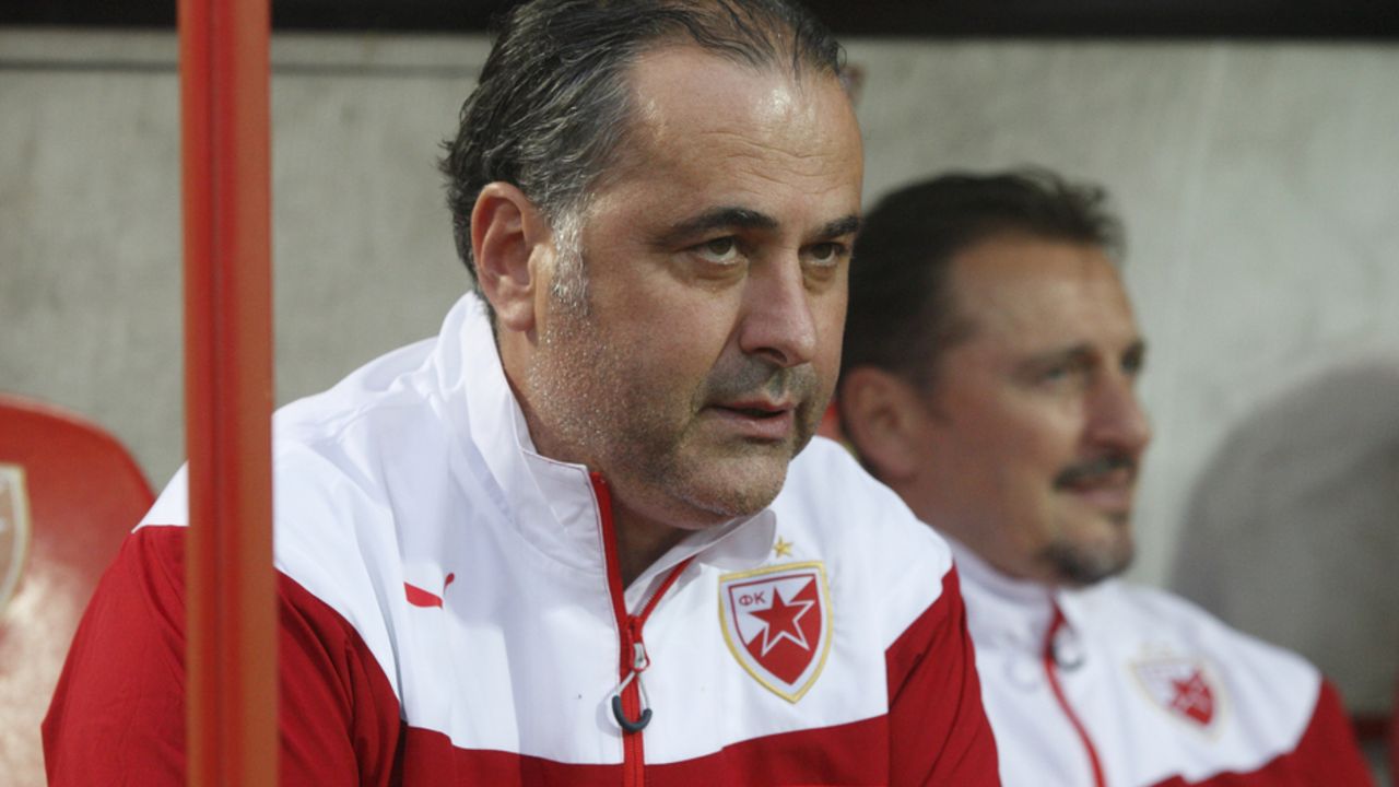 Miodrag Božović na klupi Crvene zvezde