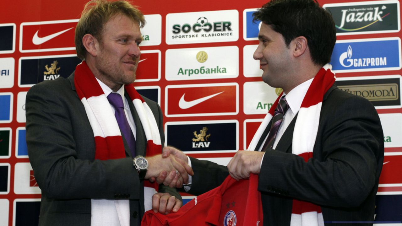 Ivan Adžić i Robert Prosinrečki, nekadašnji trener i direktor Zvezde