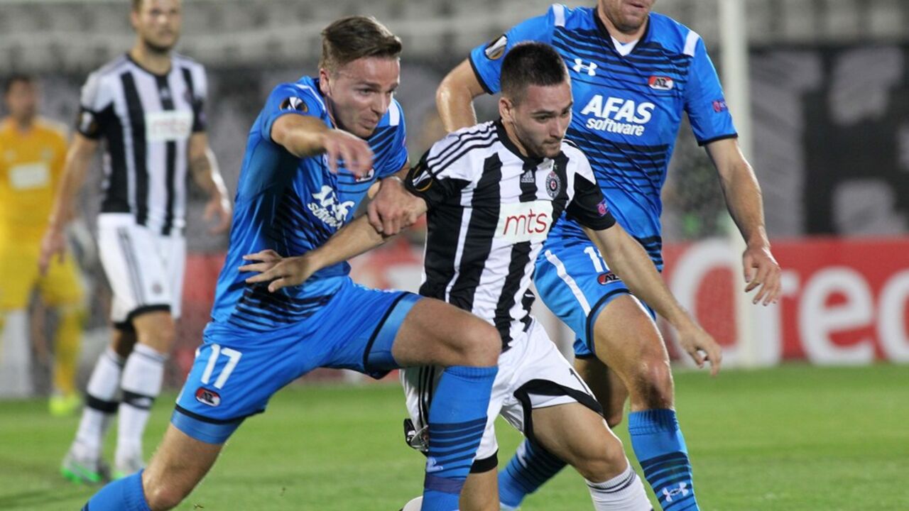 Detalj sa meča Partizan - AZ Alkmar