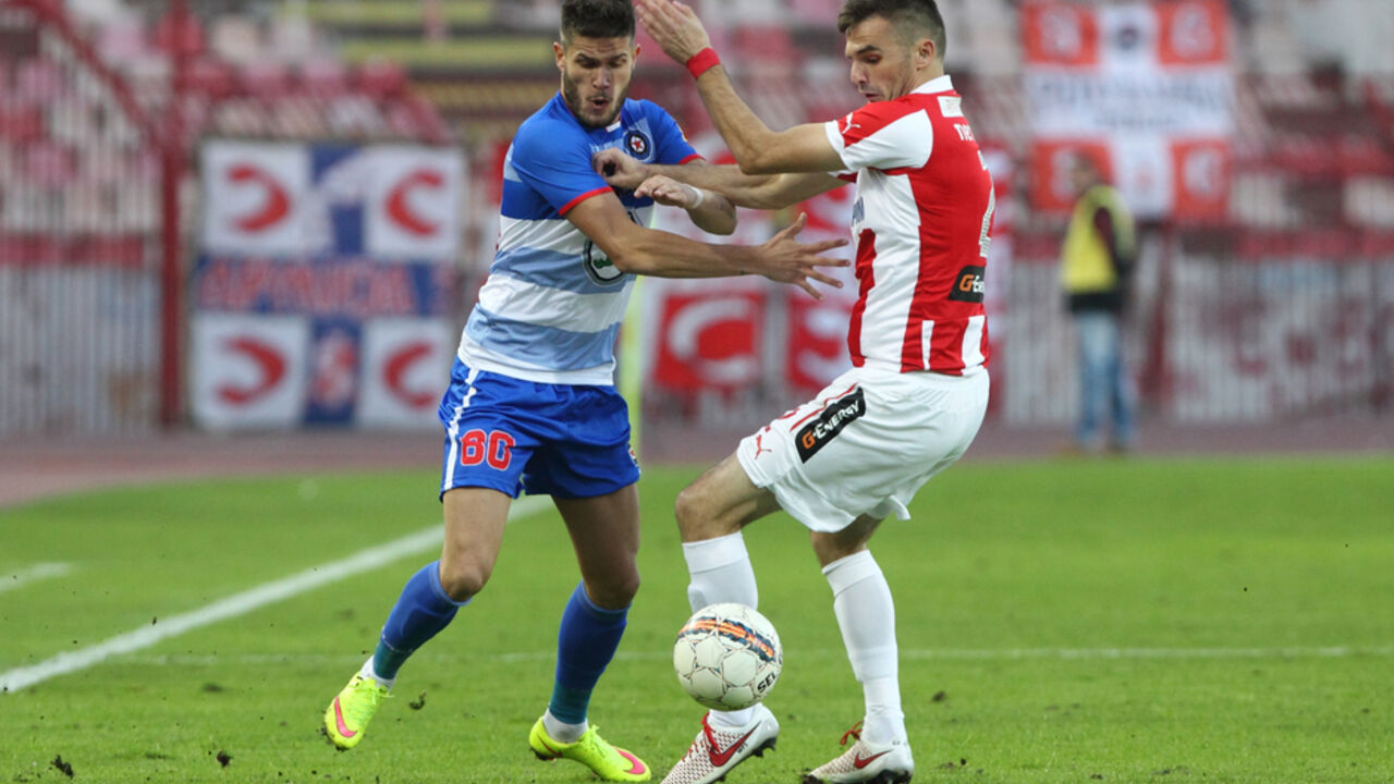 Fiilip Knežević na meču Crvena zvezda - Borac