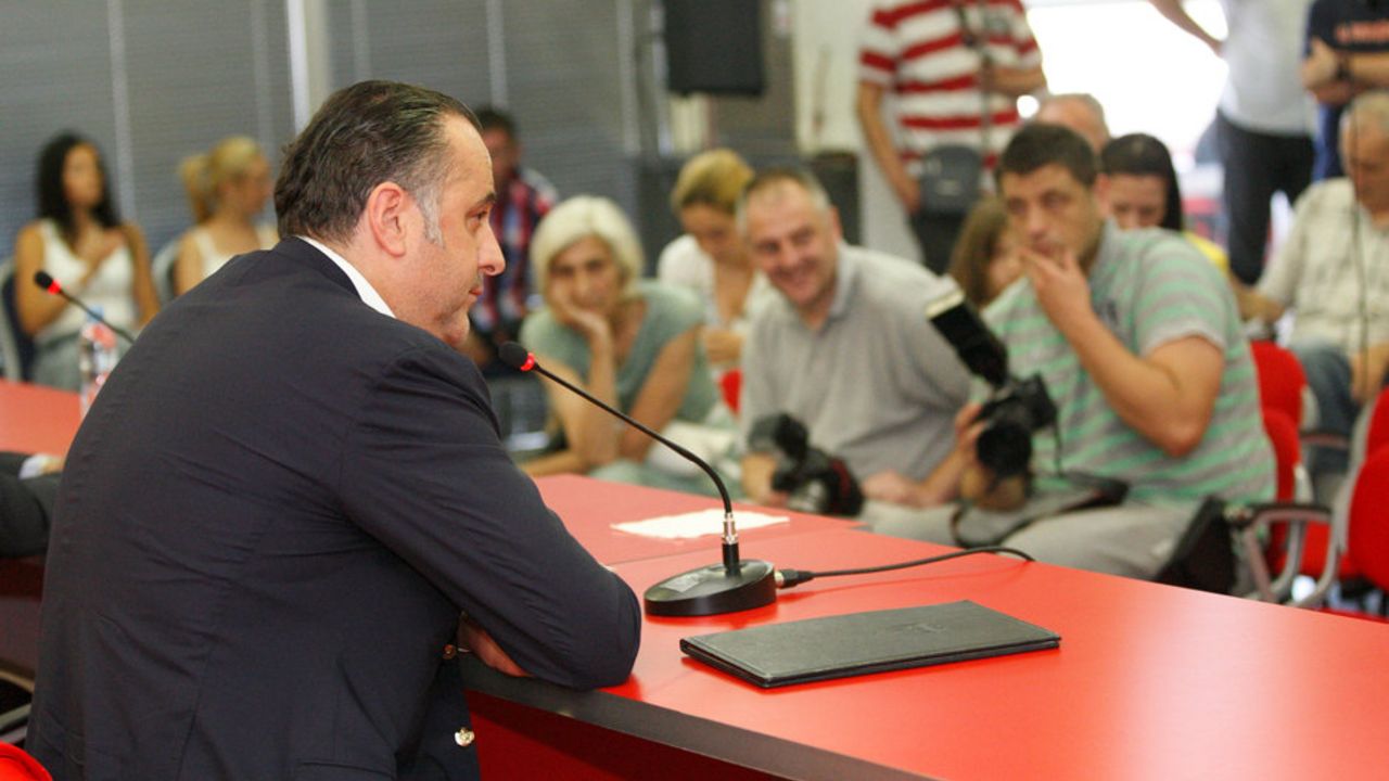 Midrag Božović, trener Zvezde na konferenciji za medije