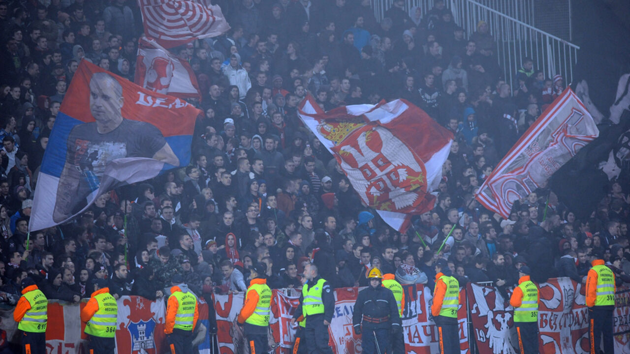 Navijači Crvene zvezde na meču sa Čukaričkim