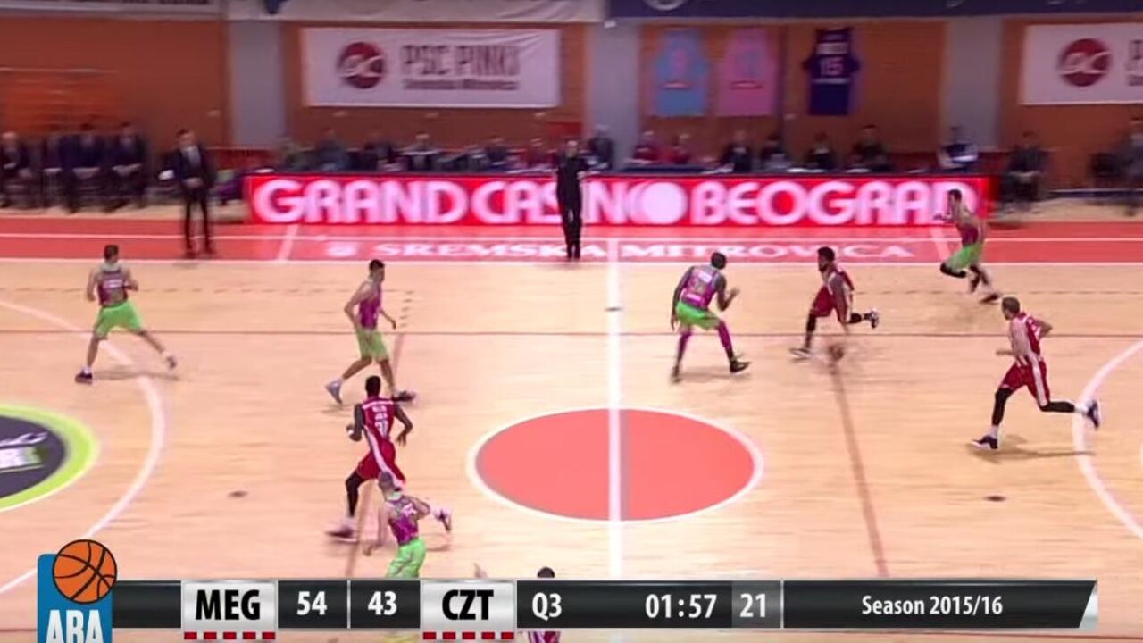 Detalj sa meča Crvena zvezda Mega Leks