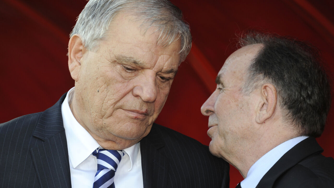 Predsednik FSS Tomislav Karadžić i predsednik Partizana Ivan Ćurković
