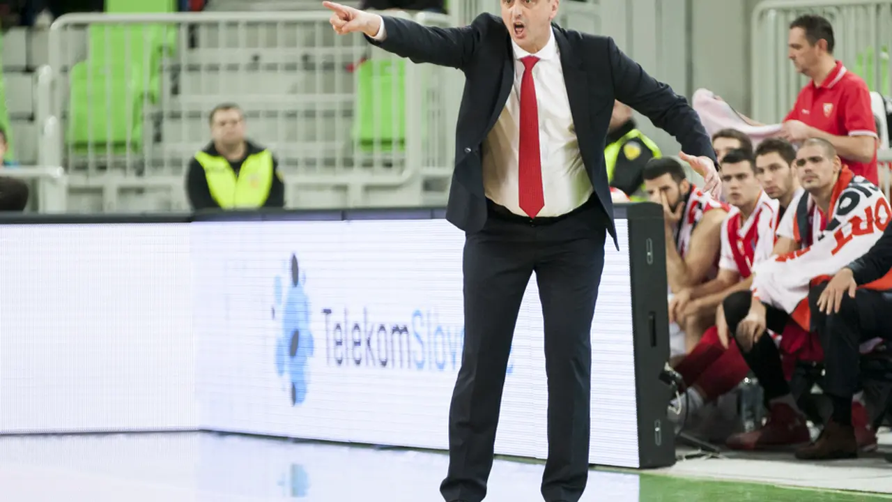 Dejan Radonjić u meču Olimpija - Crvena zvezda u Ljubljani