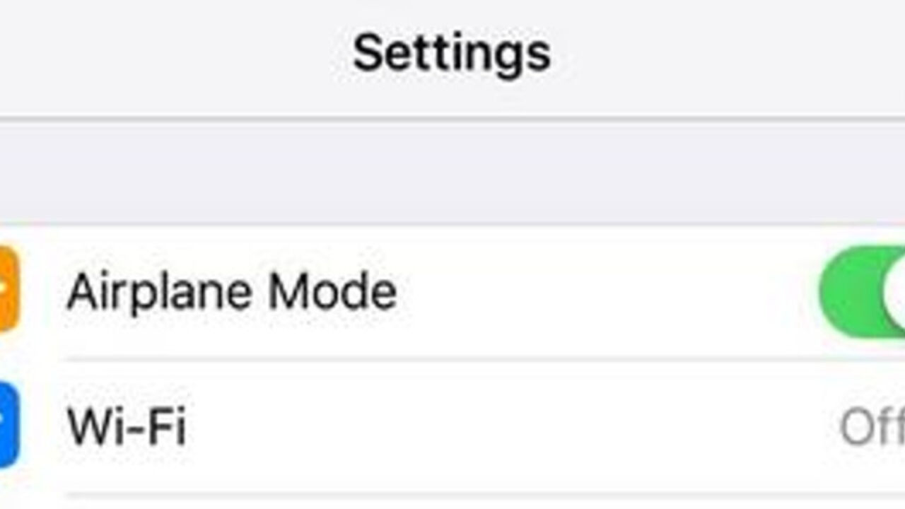 airplane mode