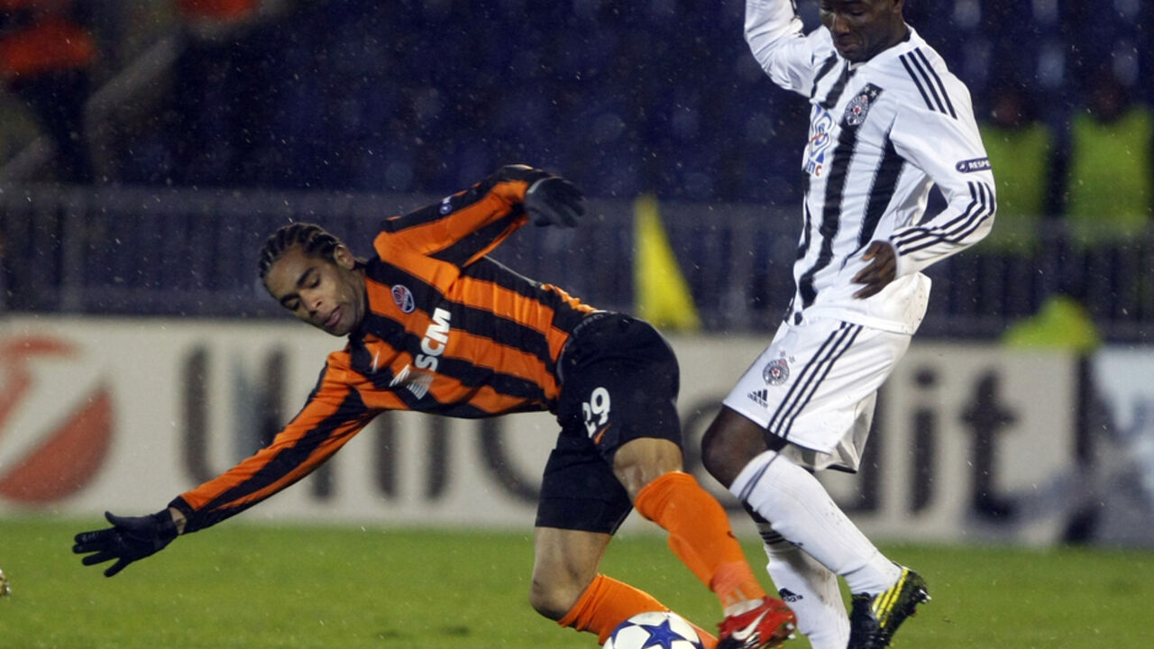 Aleks Tešeira na meču Partizan - Šahtjor