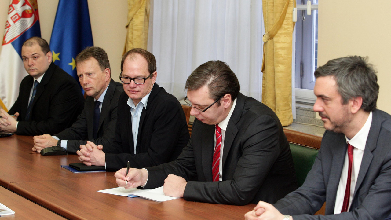 Aleksandar Vučić na sastanku sa kompanijom "Lidl"