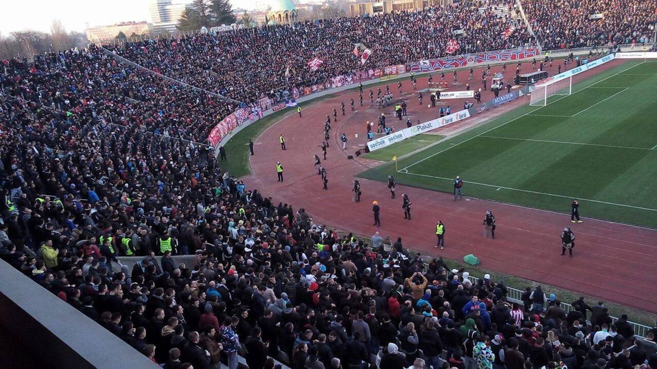 Navijači Crvee zvezde na derbiju