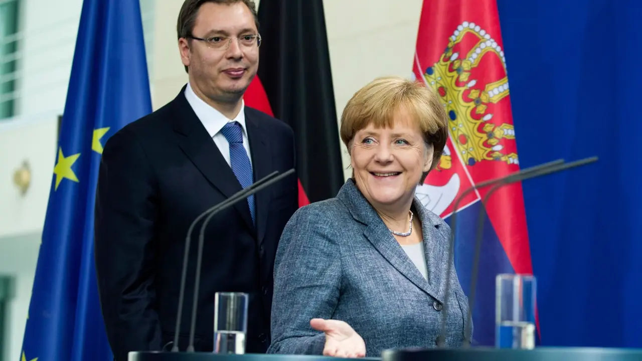 Aleksandar Vučić i Angela Merkel