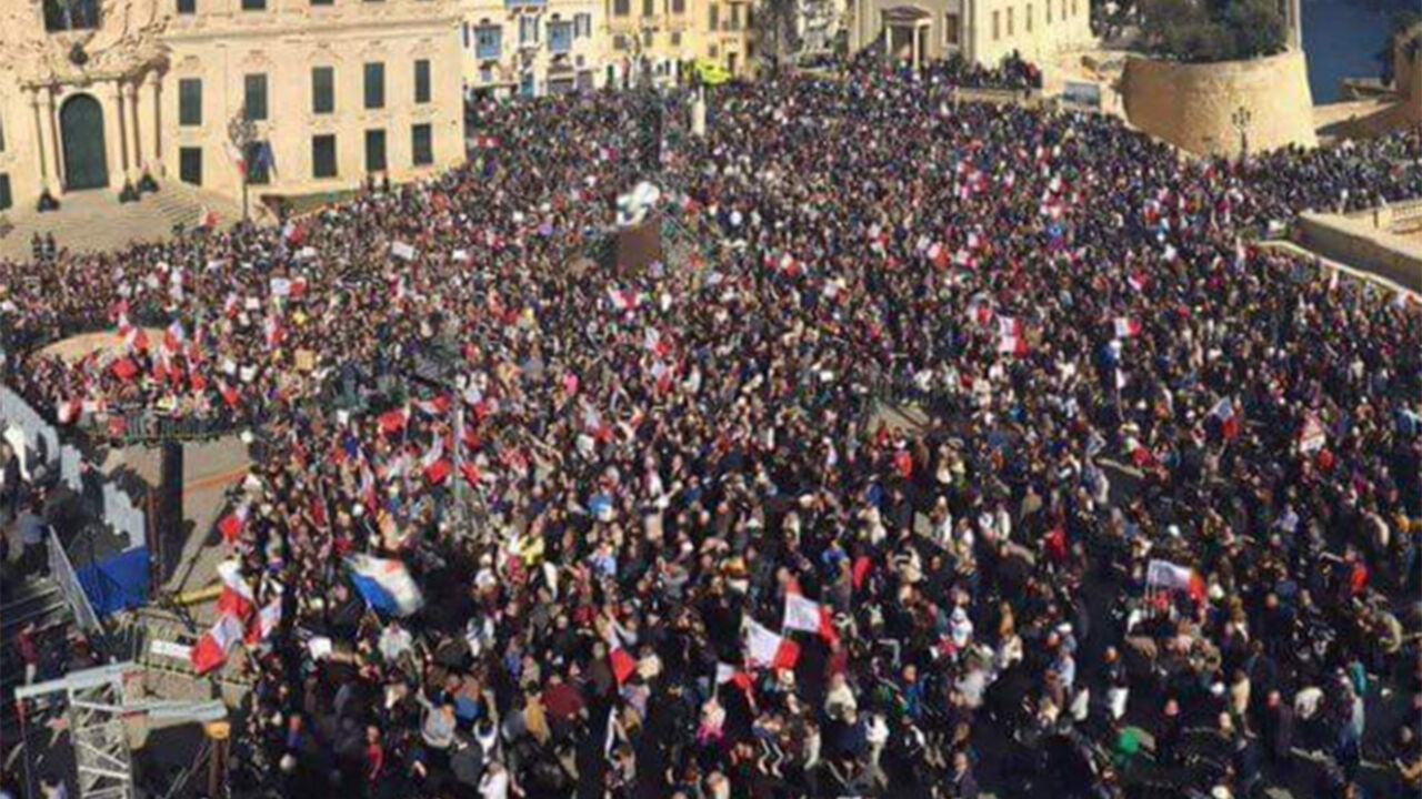 Protesti na Malti