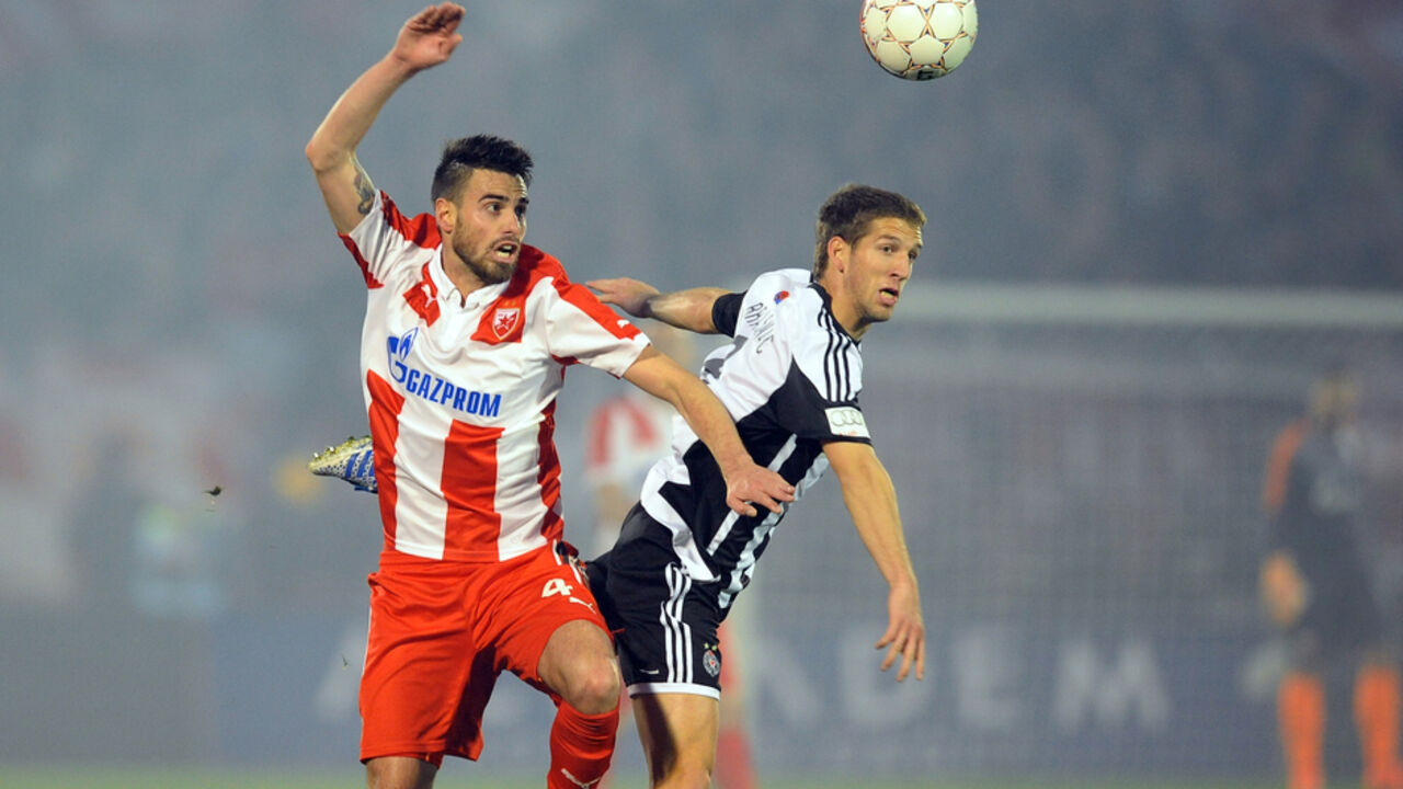 Damijen Le Talek na meču sa Partizanom