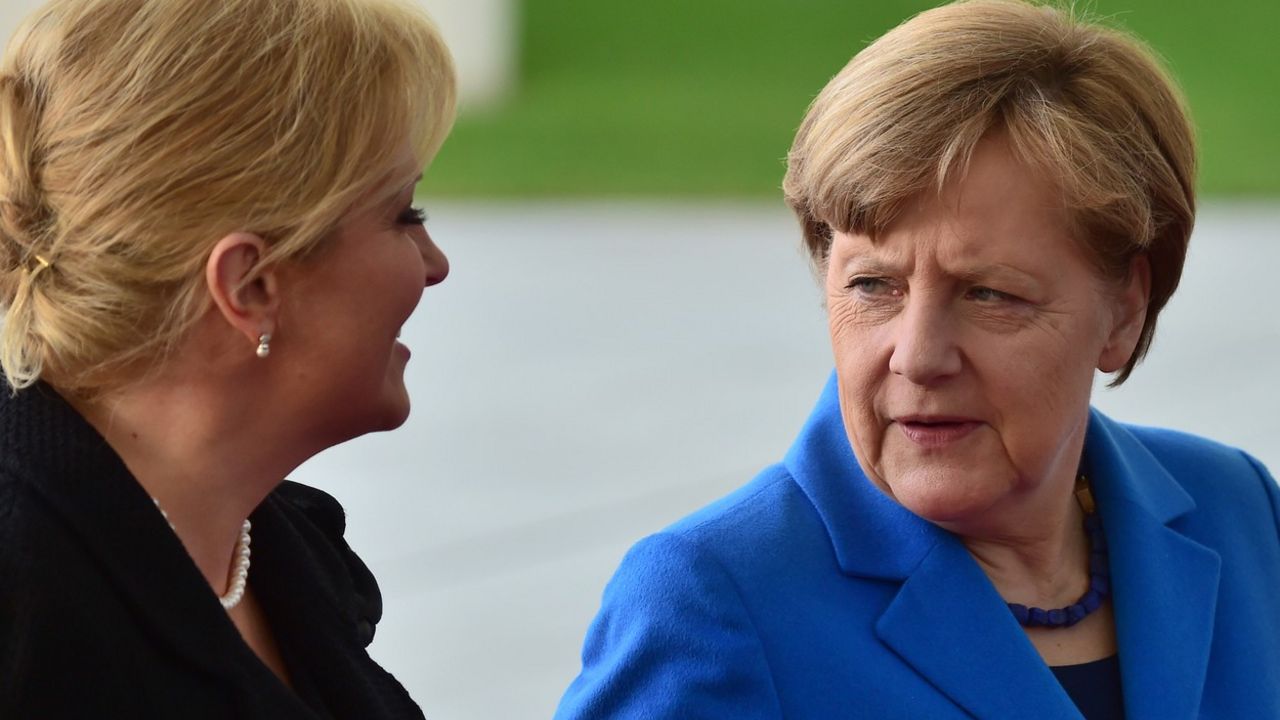 Kolinda Grabar Kitarović i Angela Merkel