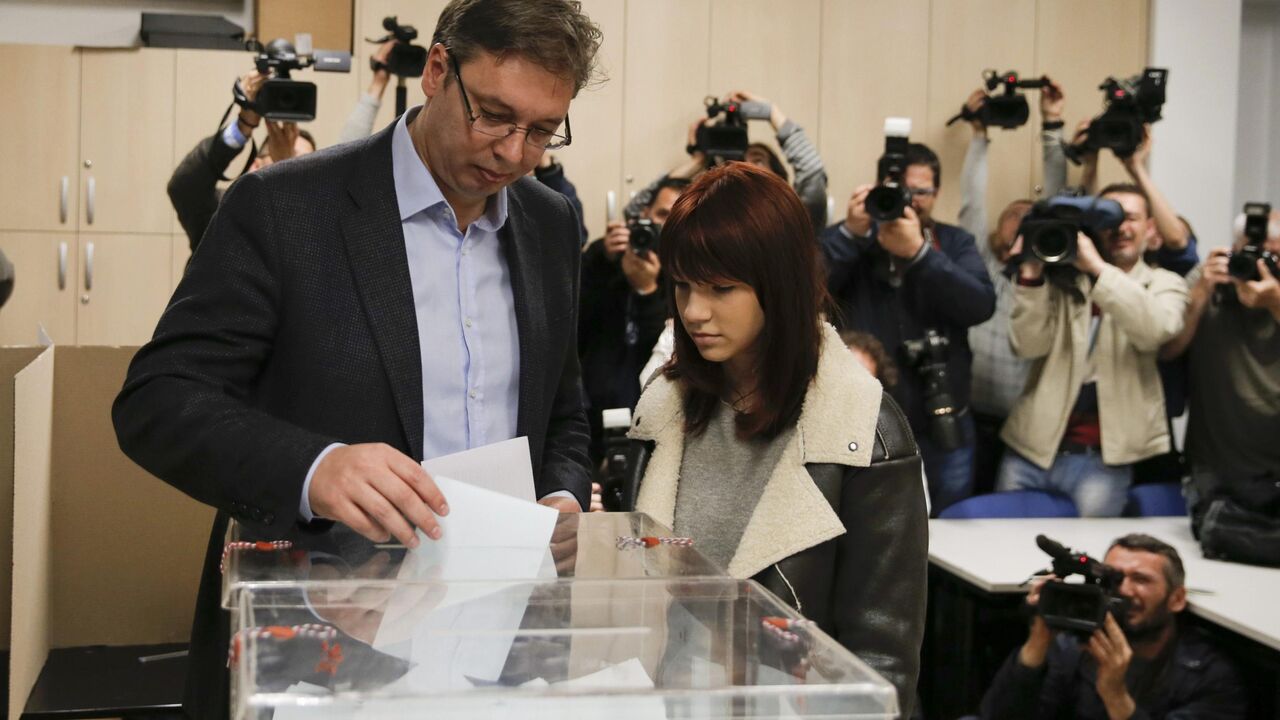 Aleksandar Vučić tokom glasanja