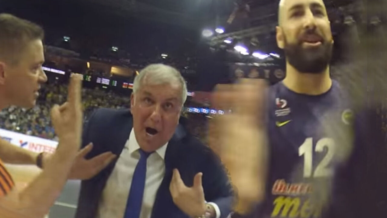 Željko Obradović i Pero Antić u finalnoj utakmici Evrolige 2016