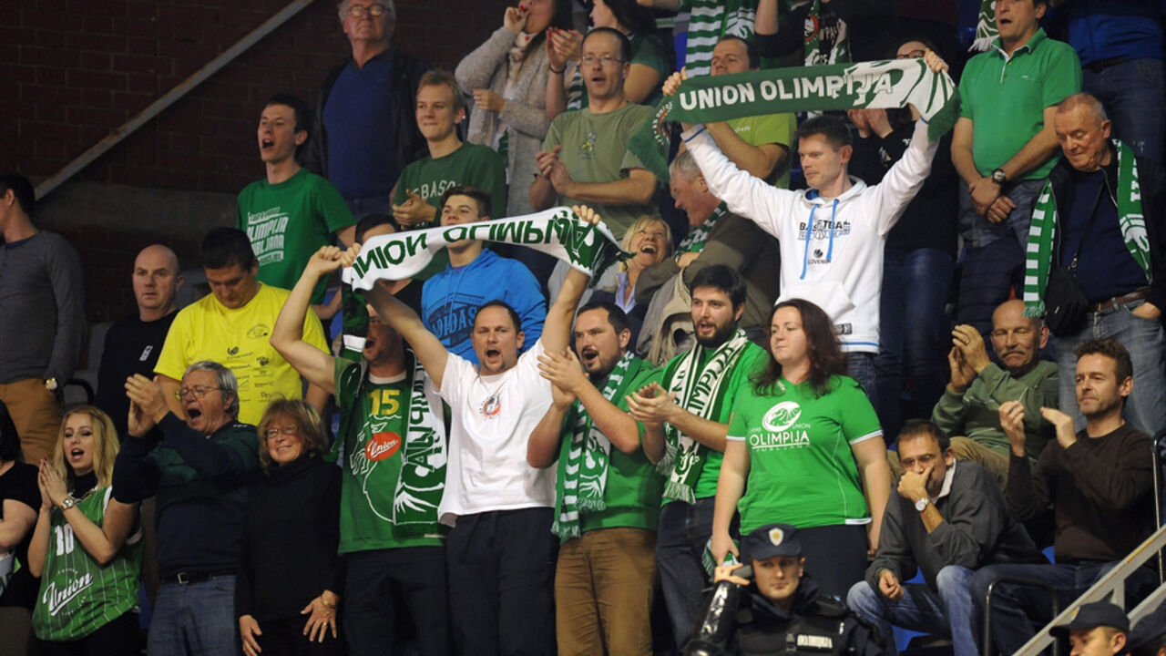 Navijači KK Olimpija iz Ljubljane