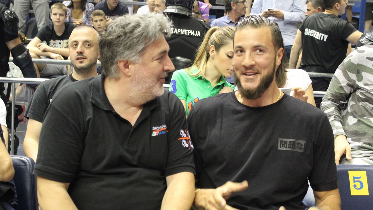 Žofre Lovernj na utakmici Partizan - Crvena zvezda