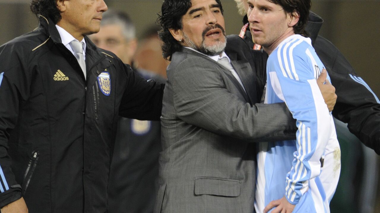 Maradona i Lionel Mesi