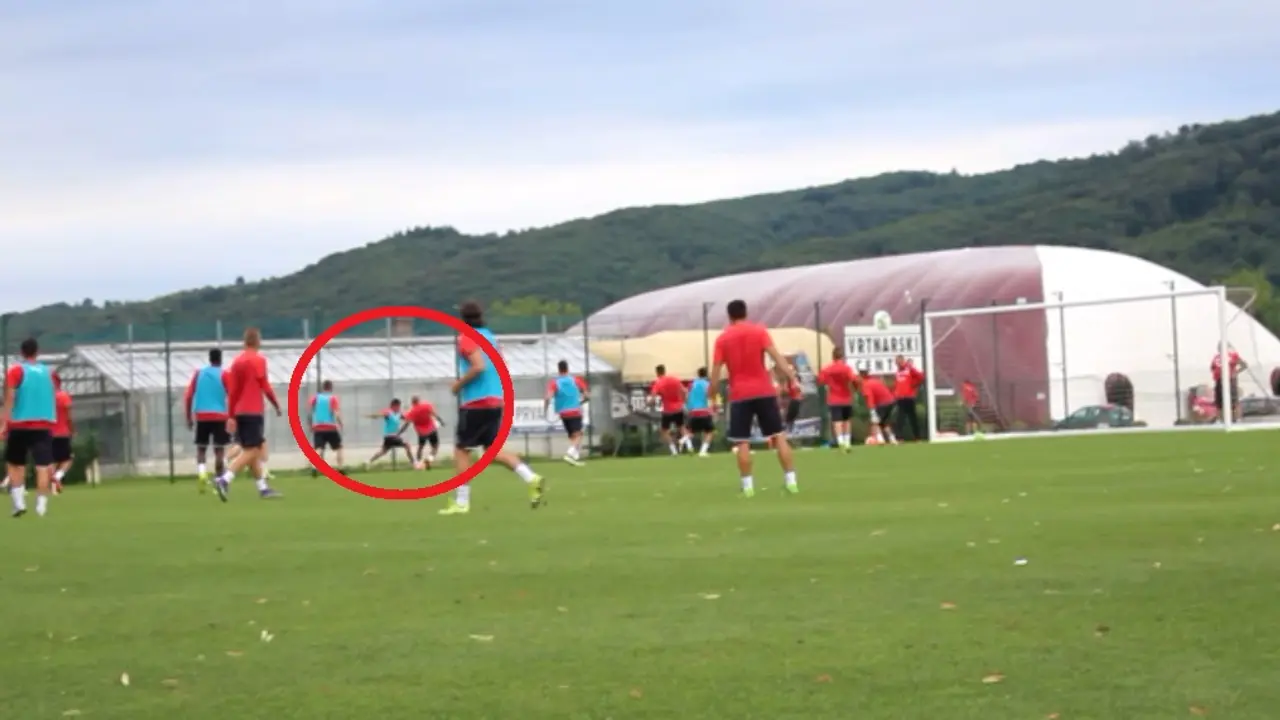 Detalj sa treninga fudbalera Crvene zvezde na pripremama u Sloveniji