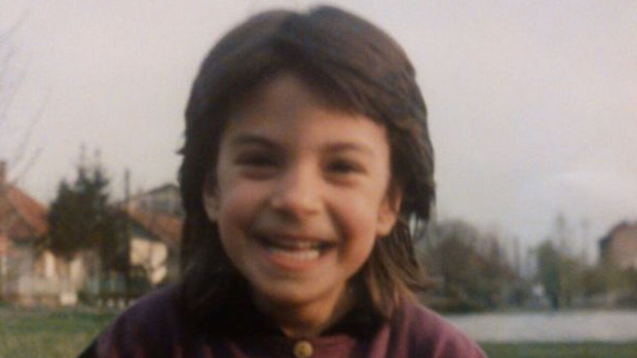 Ivana Španović kao devojčica