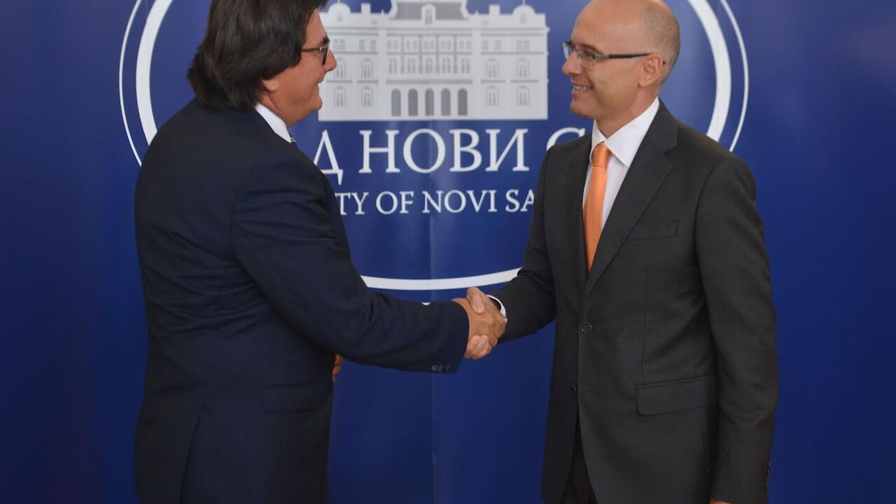 Miloš Vučević i gradonačelnik Temišvara