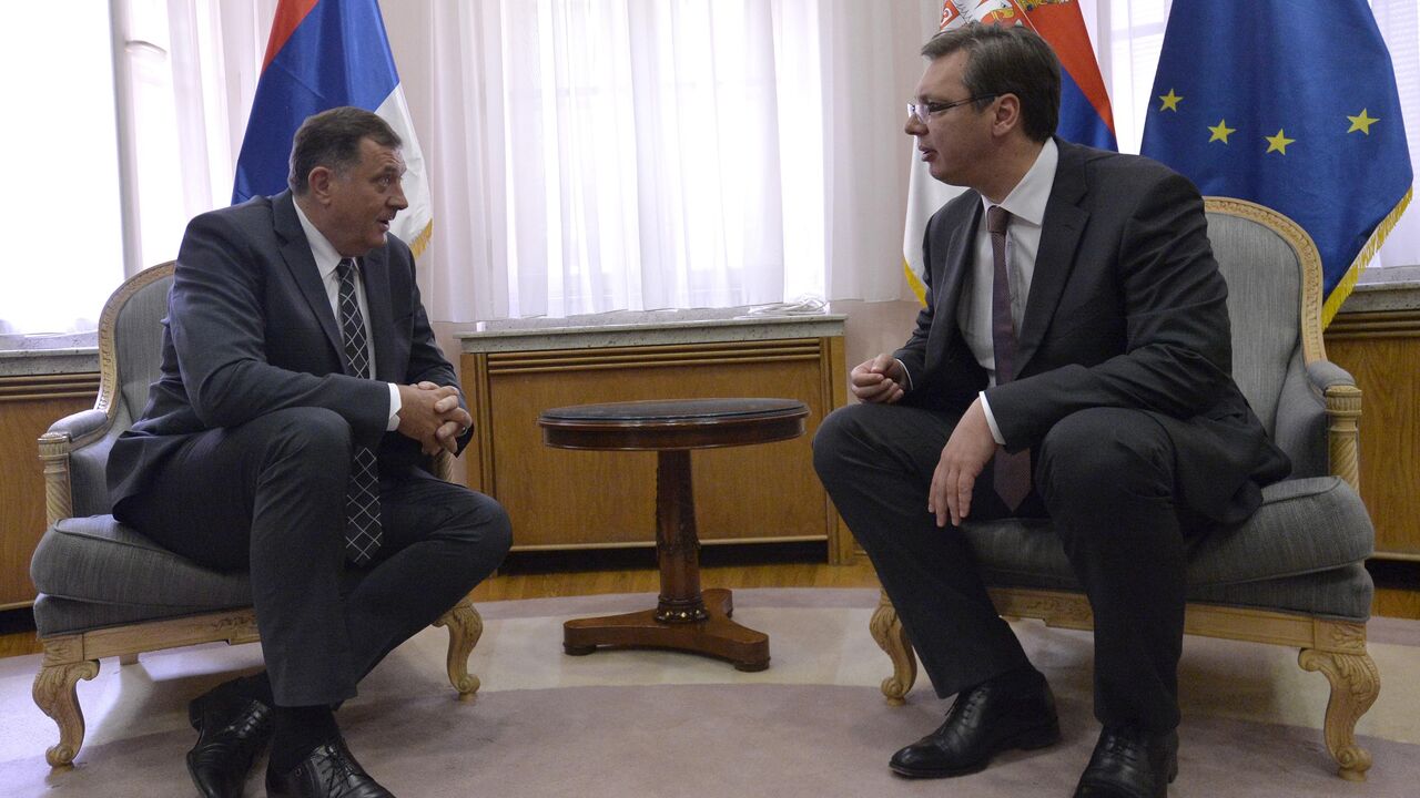 Vučić i Dodik u Vladi Srbije