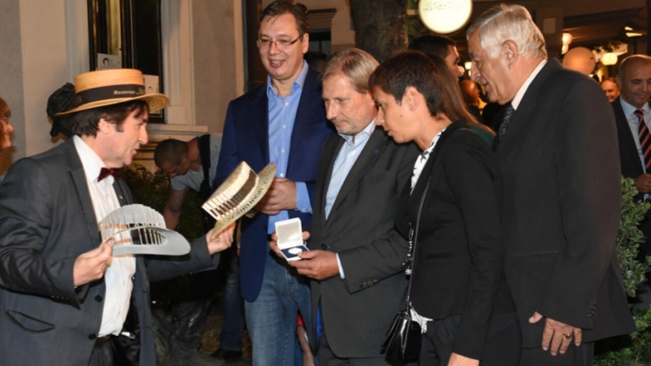 aleksandar vučić i johanes Han