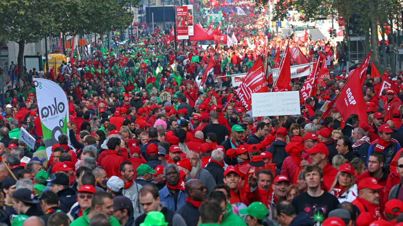 Belgija, protest