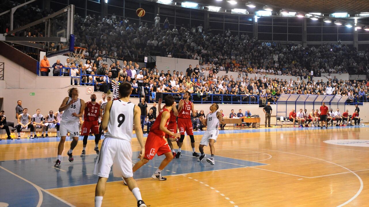 Detalj s utakmice Partizan - Antverpen